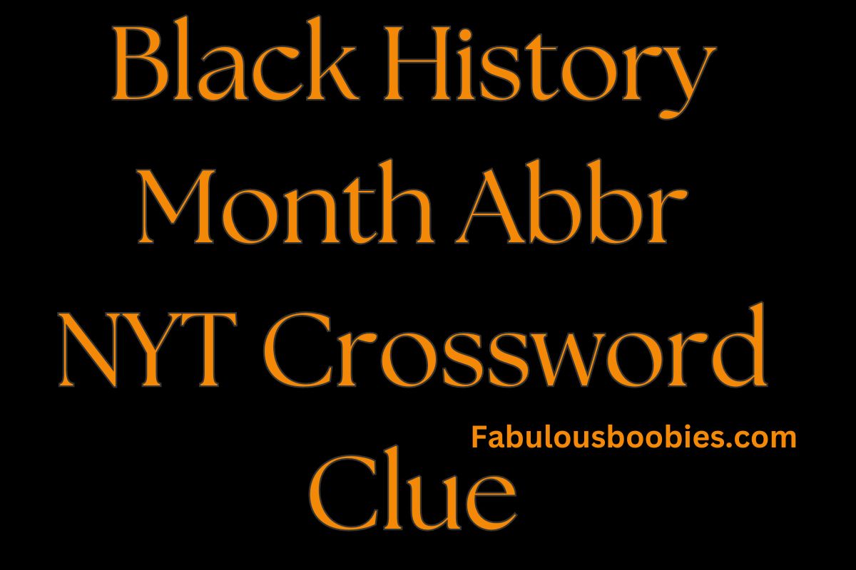 Black History Month Abbr NYT