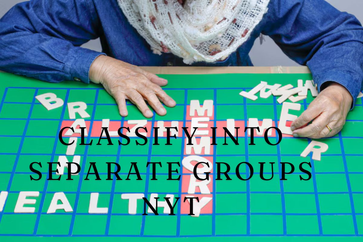 Classify Into Separate Groups NYT Crossword Clue Solved