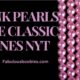 Pink Pearls Are Classic Ones NYT