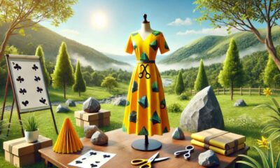 rock paper scissors yellow dress