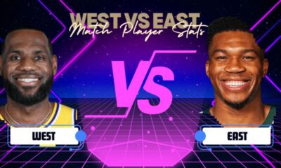 west vs east match player stats